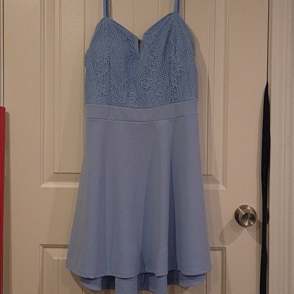 Blue dress
